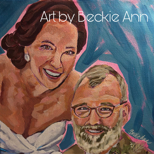 Custom Wedding Engagement Portrait