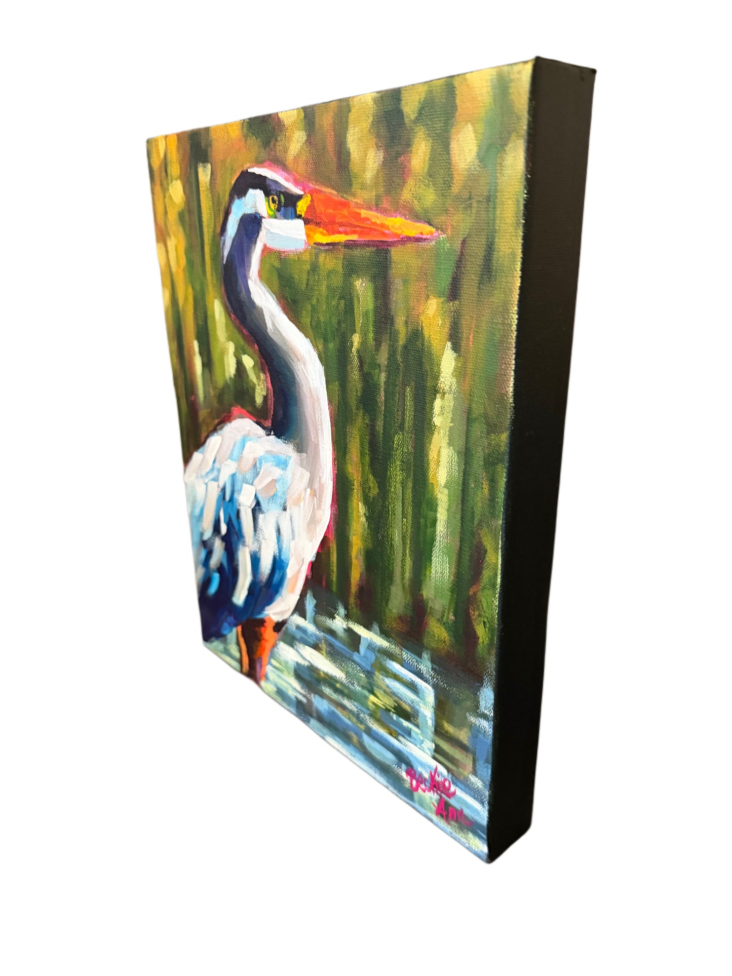 Coastal Plain Blue Heron Painting