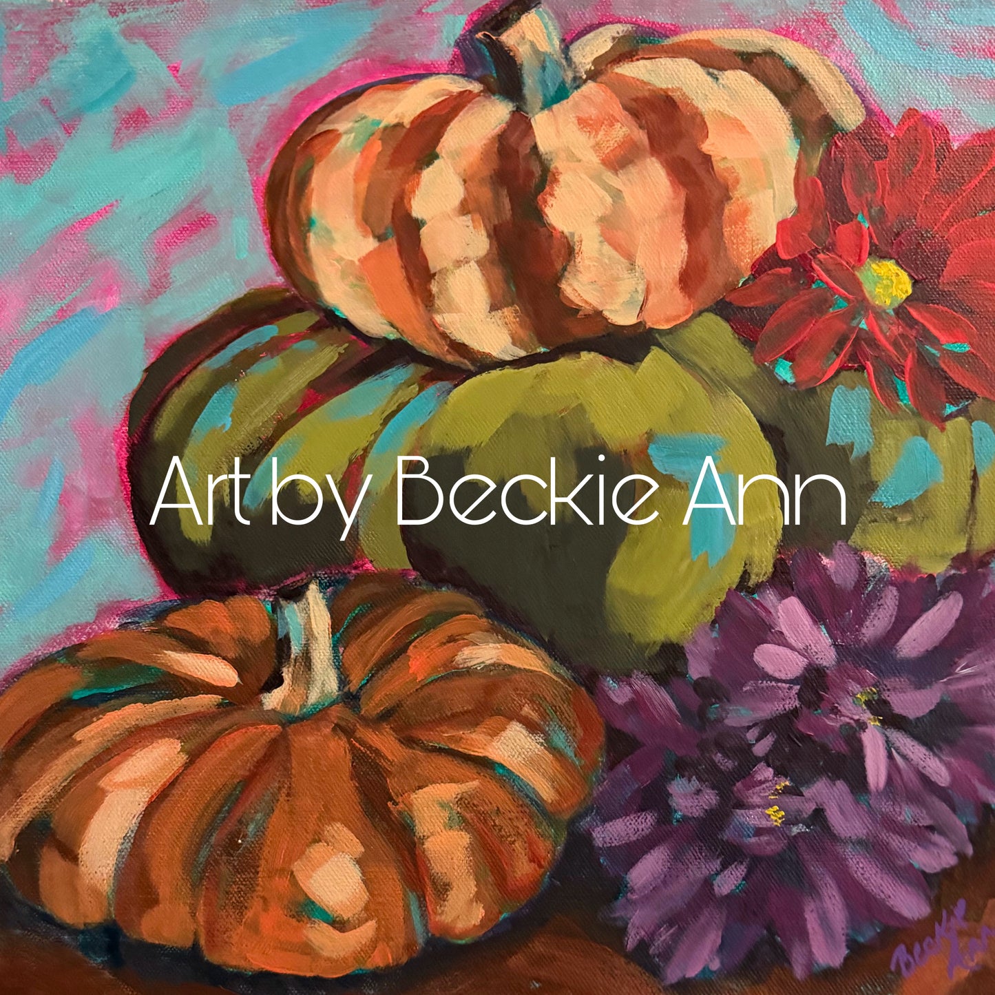 Fall Pumpkins and Mums